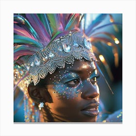 Carnival Girl Canvas Print