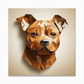 Polygonal Dog Canvas Print