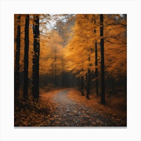 Autumn Forest Path 2 Canvas Print