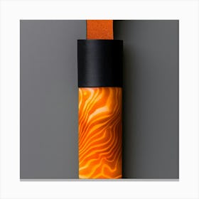 Orange And Black Canvas Print