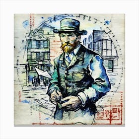 Portrait Of Van Gogh Canvas Print