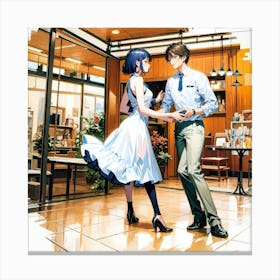 Anime Swing Canvas Print