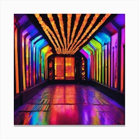 Neon Tunnel 1 Canvas Print