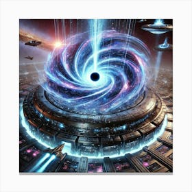 Singularity Forge Black Hole Canvas Print