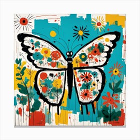 Playful Watercolour Butterfly IV Canvas Print