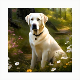 Golden Labrador Canvas Print