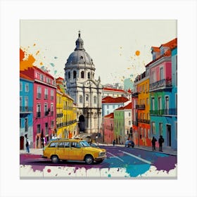 Lisbon City 1 Canvas Print