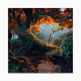 Tree In The Forest Canvas Print