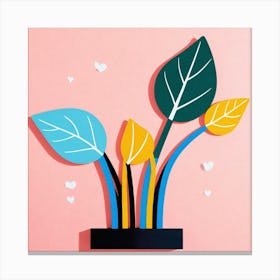 Paper Cut Art 11 Canvas Print