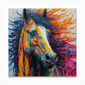 Colorful Horse 2 Canvas Print