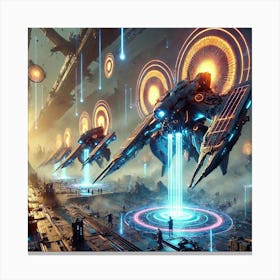 Solar Blade Striders Canvas Print