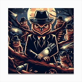 Owls maffia Canvas Print