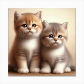 Cute Kittens Canvas Print