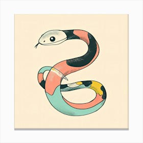 Charming Illustration Snake 3 Canvas Print