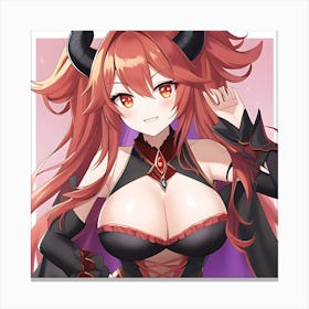 Elemental Anime Girls: Evil Queen Canvas Print