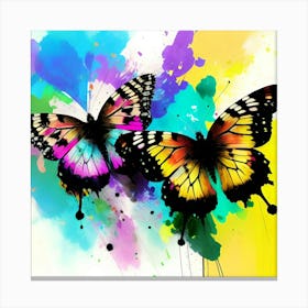 Colorful Butterflies 151 Canvas Print