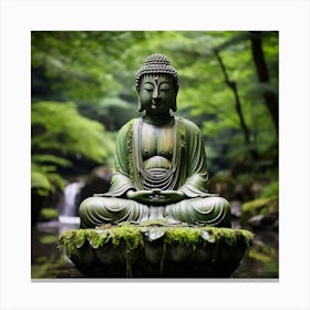 Buddha In The Forest Canvas Print