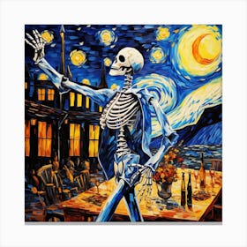 Skeleton Dancer Canvas Print