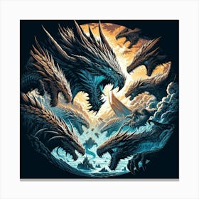 Dragons Canvas Print