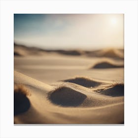 Sand Dunes Sun  Canvas Print