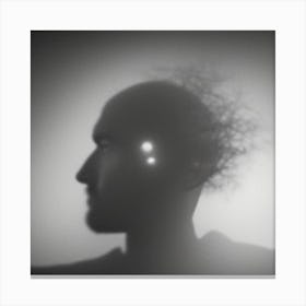 Silhouette Of A Head Canvas Print