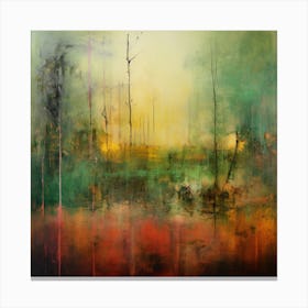 In The Forest - Abstract Painting 2 Canvas Print
