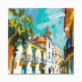 Street Scene In Spain 1 Canvas Print