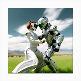 Robot Couple 5 Canvas Print