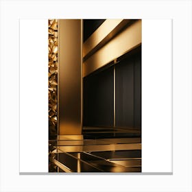 Gold And Black Canvas Print