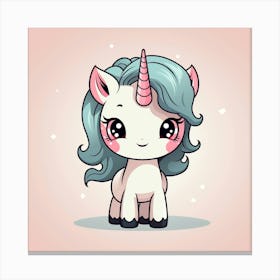 Cute Unicorn 762 Canvas Print