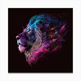 Galaxy Lion 2 Canvas Print