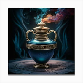 Magic Jar With Smoke Canvas Print