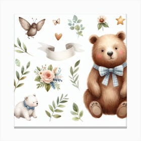 Bear 3 Canvas Print