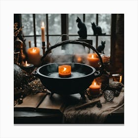 Witches Cauldron Canvas Print