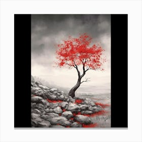 Red Tree Canvas Print