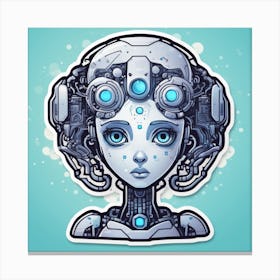 Robot Girl 6 Canvas Print