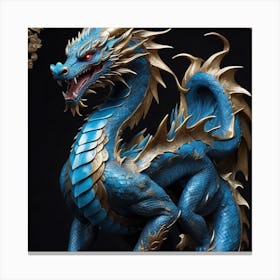 Blue Dragon Canvas Print