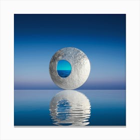 Moon Cubism Canvas Print