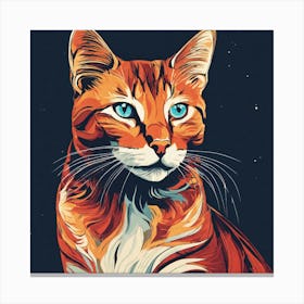 Orange Tabby Cat Canvas Print