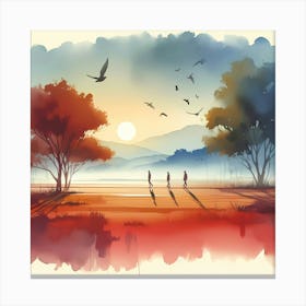 Watercolor Painting 3 Canvas Print