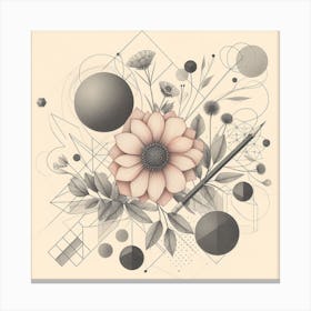 Abstract Flower 1 Canvas Print