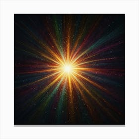 Bright Starburst Background Canvas Print