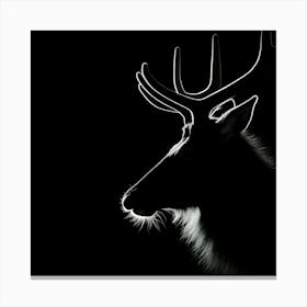 Stag Silhouette Canvas Print