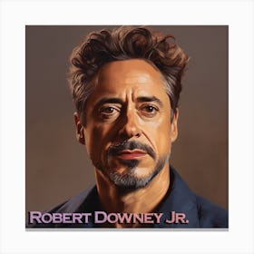 Robert Downey Jr Canvas Print