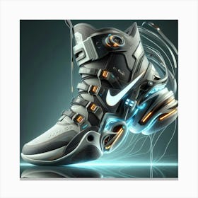 Futuristic Sneakers Canvas Print