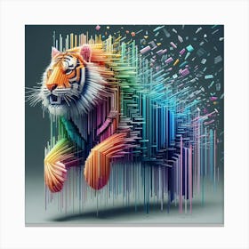 Abstract Tiger Canvas Print