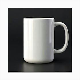 Mock Up Mug Blank Plain Ceramic Customizable Unadorned Empty Clean Simple Minimalist Mo (15) Canvas Print