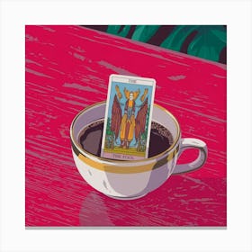 A Medium Shot Of A Cup Of Coffee With A L Ihnbj5rcu7erhe5fafhq O87ja9w5qiyzjjvqrvb2cq Canvas Print