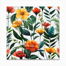 Floral Pattern 5 Canvas Print