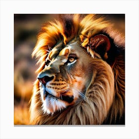 Lion Portrait 4 Canvas Print